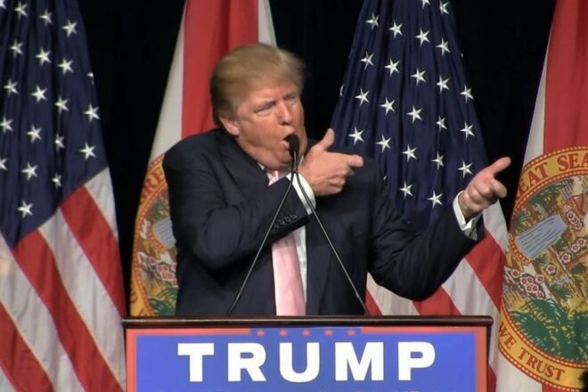 Trump on Joe Biden, “He understood how to kiss Barack Obama’s ass”.