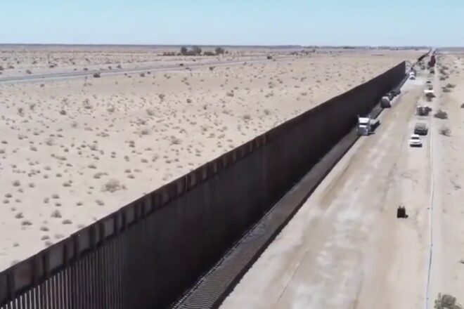 Trump pokes at Democrats with new border wall video
