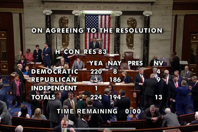 House Approves Resolution to Curb Trump's War Powers on Iran