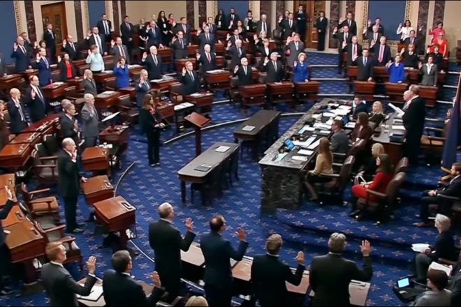 Senators Sworn In To Render 'Impartial Justice' For Trump Impeachment Trial
