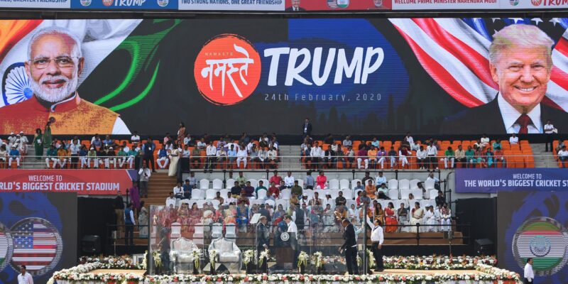 Trump Kicks Off Two-Day India Trip with ‘Namaste Trump’ Rally