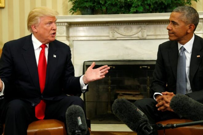 Trump Fires Back At Obama For Taking Credit For Economic Boom