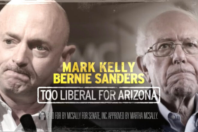 McSally New Ad Ties Democratic Challenger to Sanders