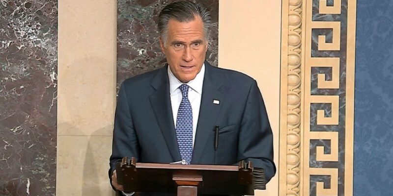 Romney Breaks From GOP, Will Vote to Convict Trump on Abuse of Power