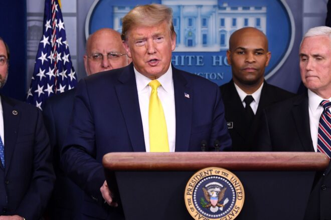 Trump Announces Payroll Tax Cut Relief Amid Financial Market Fear Over Coronavirus