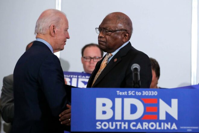 Clyburn: DNC Should 'Shut This Primary Down' if Biden Sweeps Tuesday
