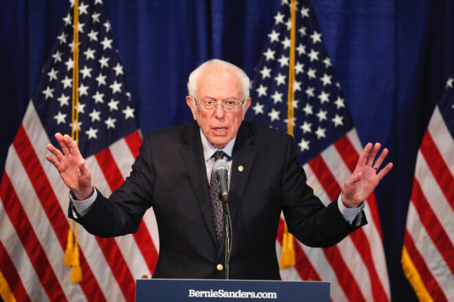 Sanders Vows to Stay in Democratic Primary Race