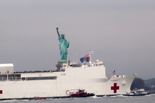Trump Says USNS Comfort Will Now Treat Coronavirus Patients