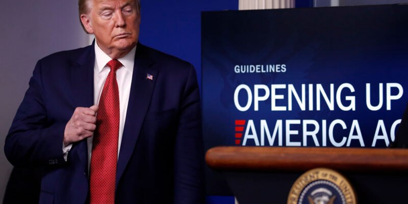Trump Unveils ‘Opening Up America Again’ Guidelines For Governors To Reopen States in Phases