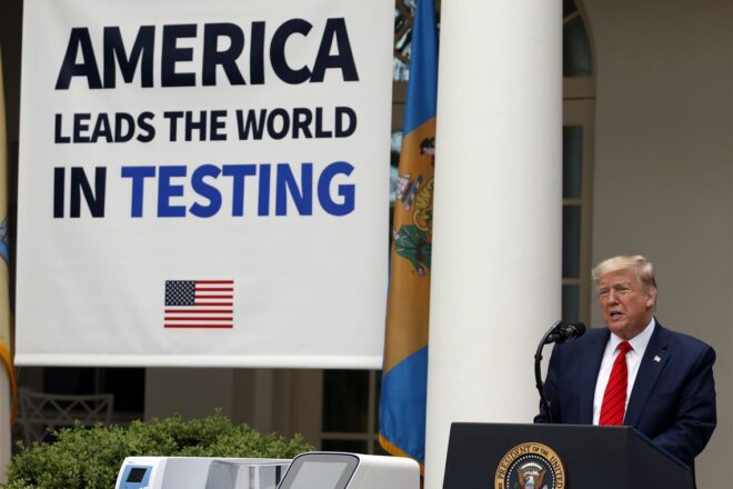 President Trump Announces Plan And Funding To Help States Increase Coronavirus Testing