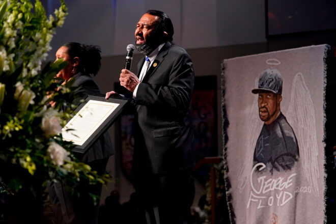 Green at George Floyd Funeral Calls For a ‘Department of Reconciliation’