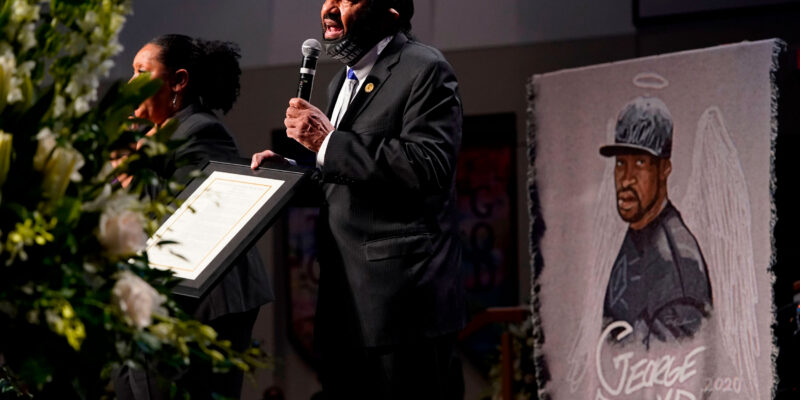 Green at George Floyd Funeral Calls For a ‘Department of Reconciliation’