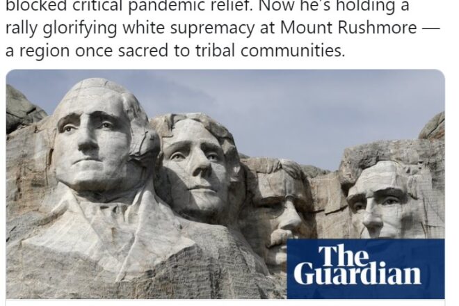 DNC Deletes Tweet Accusing Trump Of ‘Glorifying White Supremacy’ With Upcoming Mt. Rushmore Event