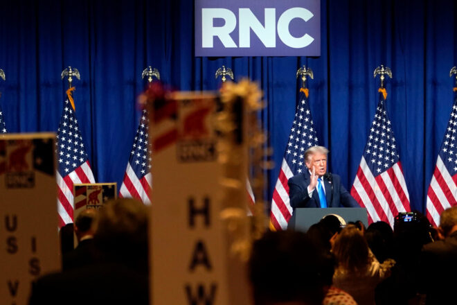 Trumps Makes First RNC Appearance