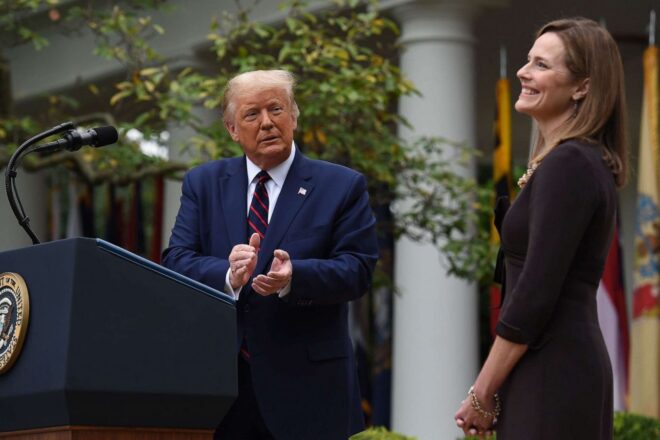 Trump Officially Nominates Amy Coney Barrett To Fill Supreme Court Vacancy